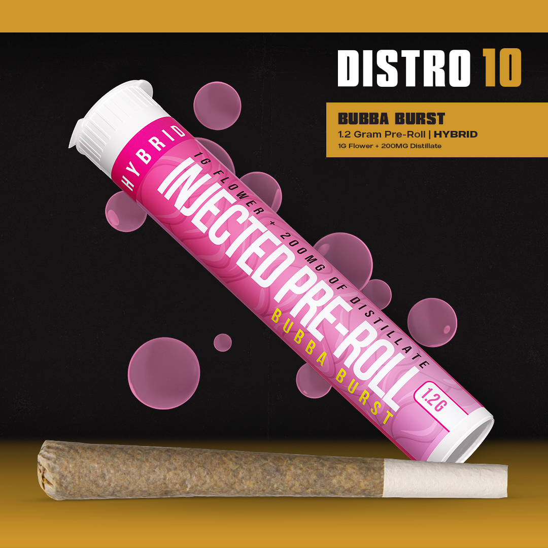 Distro 10 - BUBBA BURST 1.2G INFUSED PREROLL