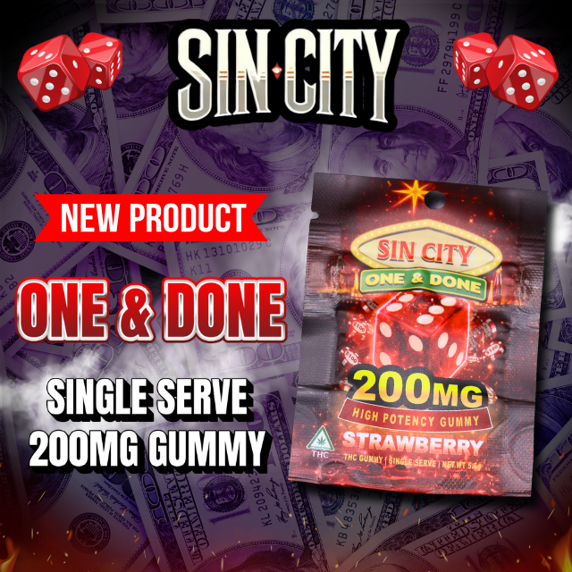 Sin city - STRAWBERRY GUMMY SINGLE 200MG
