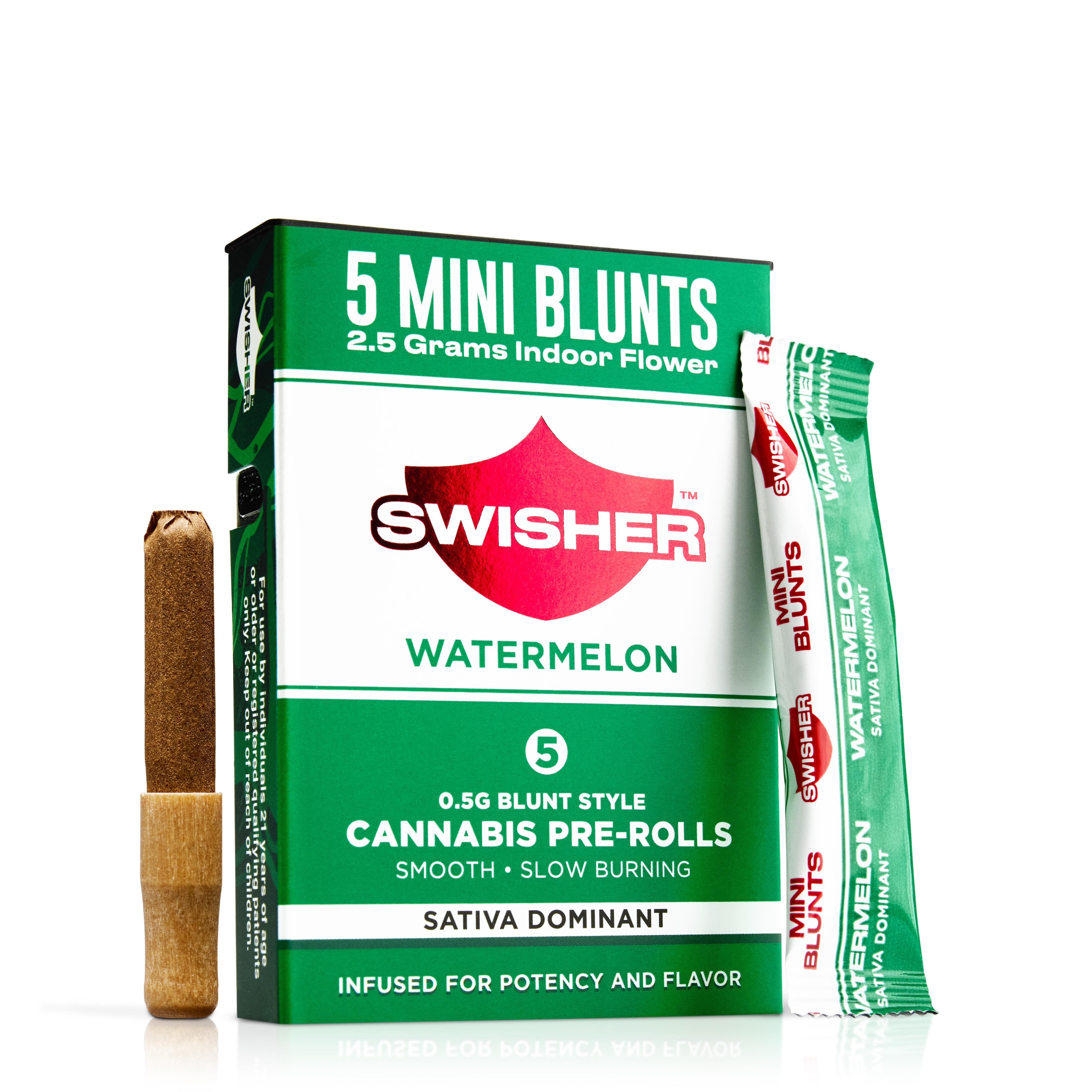 WATERMELON 5-PACK .5G INFUSED MINI BLUNTS