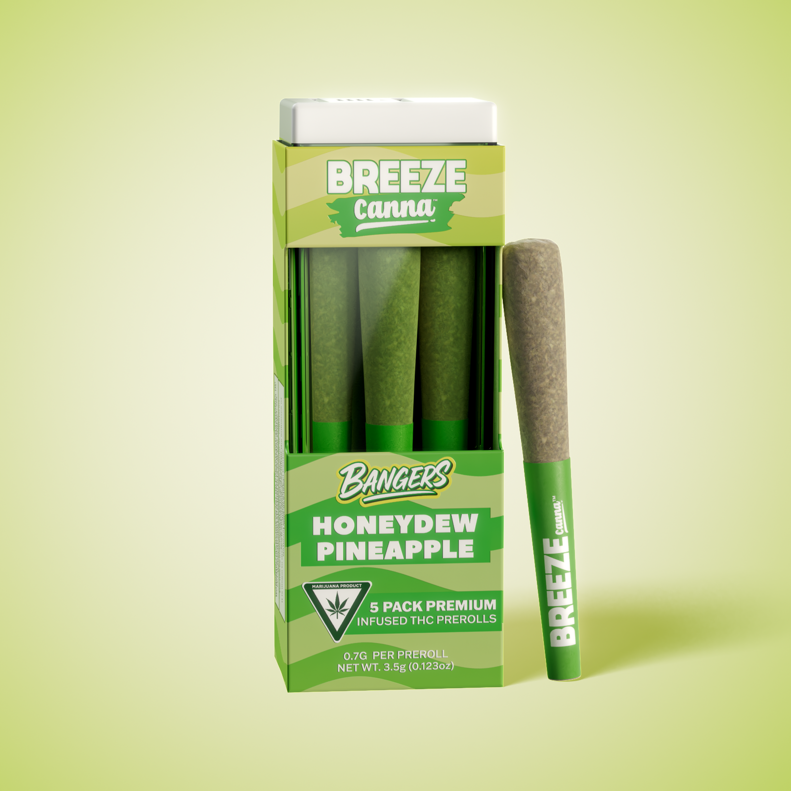 HONEYDEW PINEAPPLE BANGERS .7G X 5