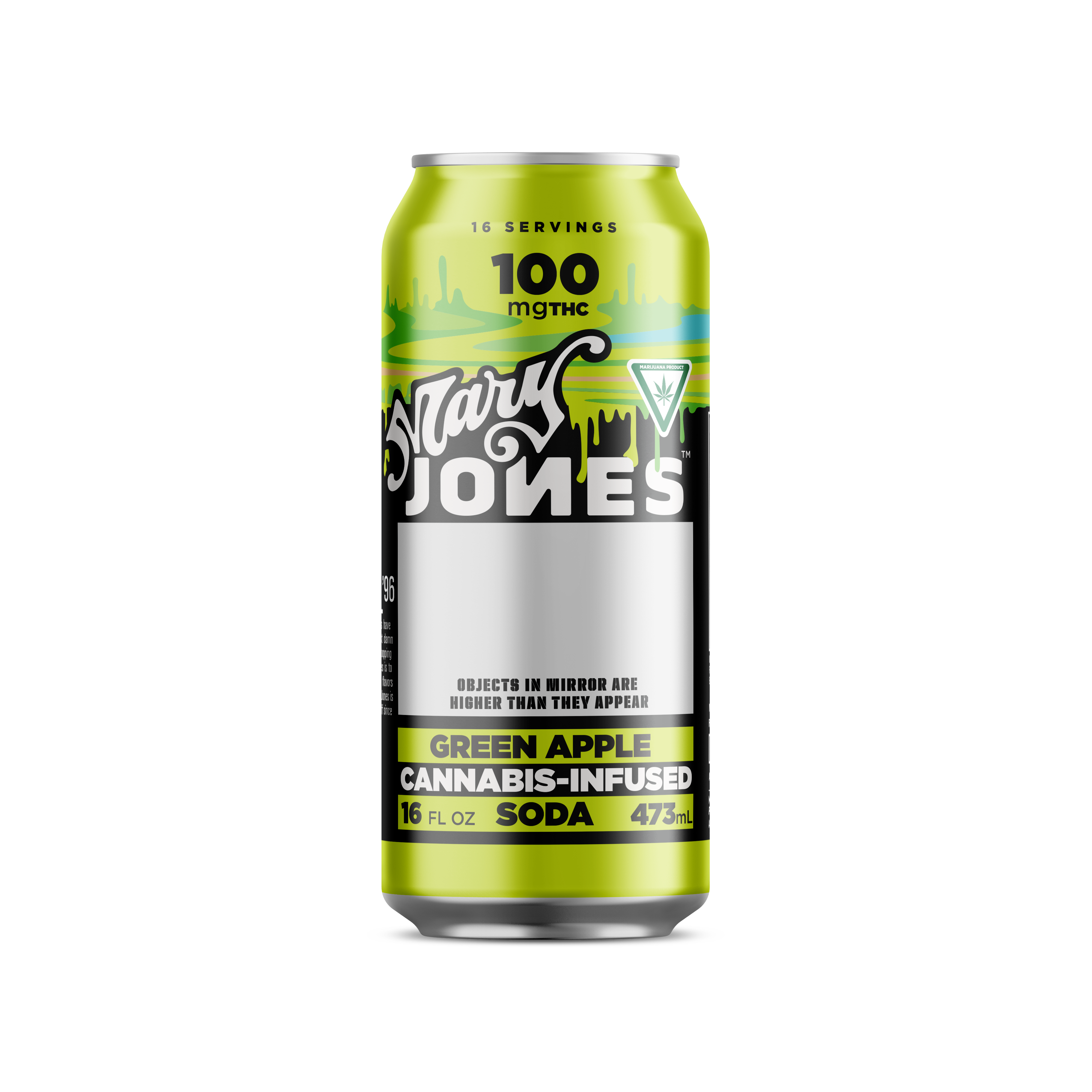GREEN APPLE 100MG SODA