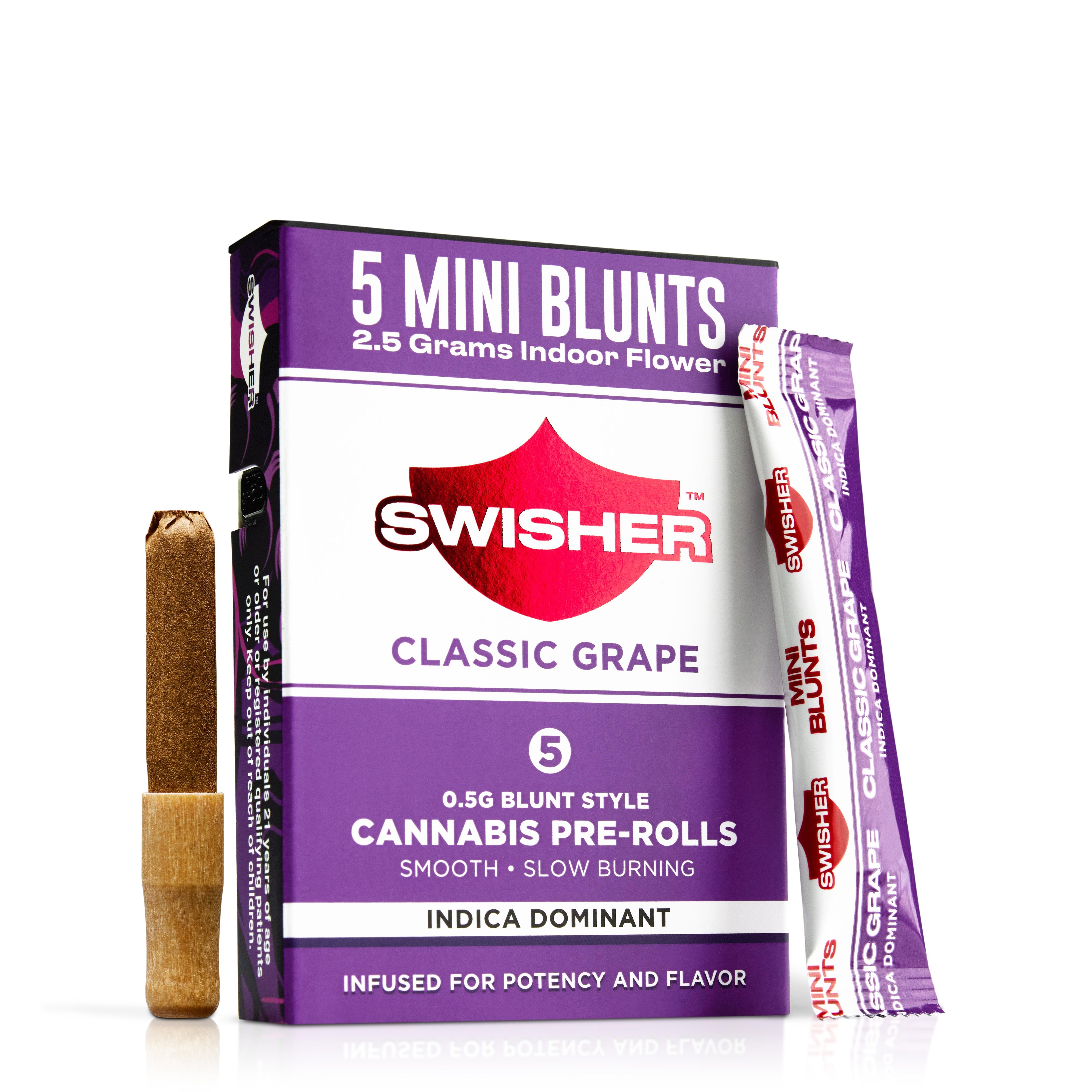 CLASSIC GRAPE 5-PACK .5G INFUSED MINI BLUNTS