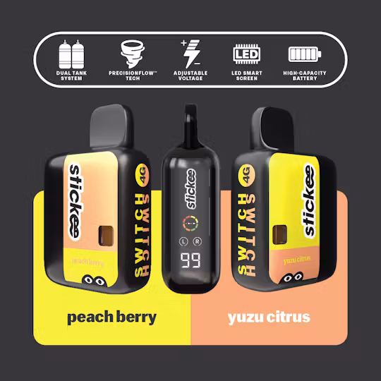 YUZU CITRUS | PEACH BERRY  4G DISPOSABLE - 4 g