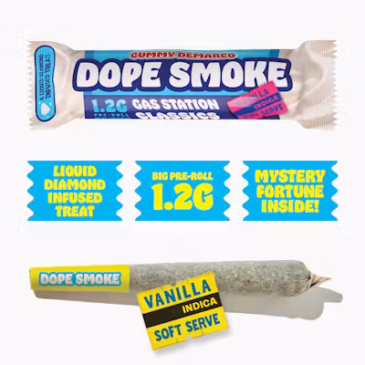 Dope smokez gas station - Vanilla Soft Serve 1.2g LQD Infused Pre-Roll Main Image