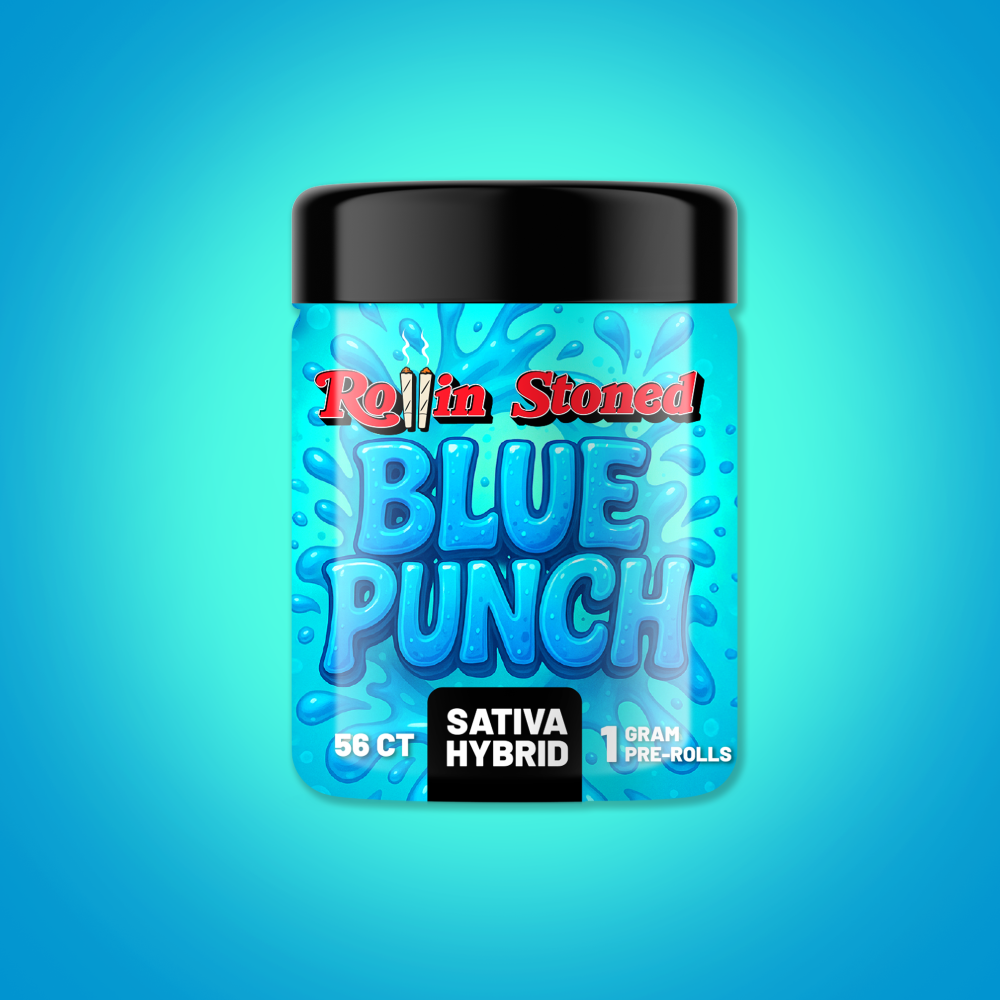 ROLLIN STONED - BLUE PUNCH 56PK 1G PREROLLS