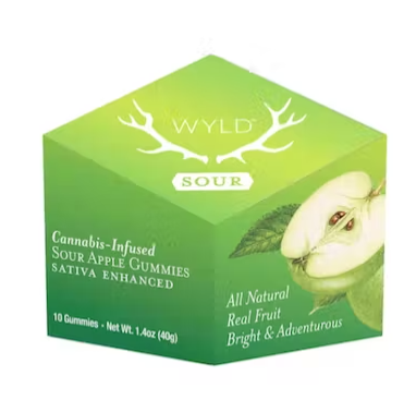 Wyld - SOUR APPLE GUMMIES 200MG Main Image