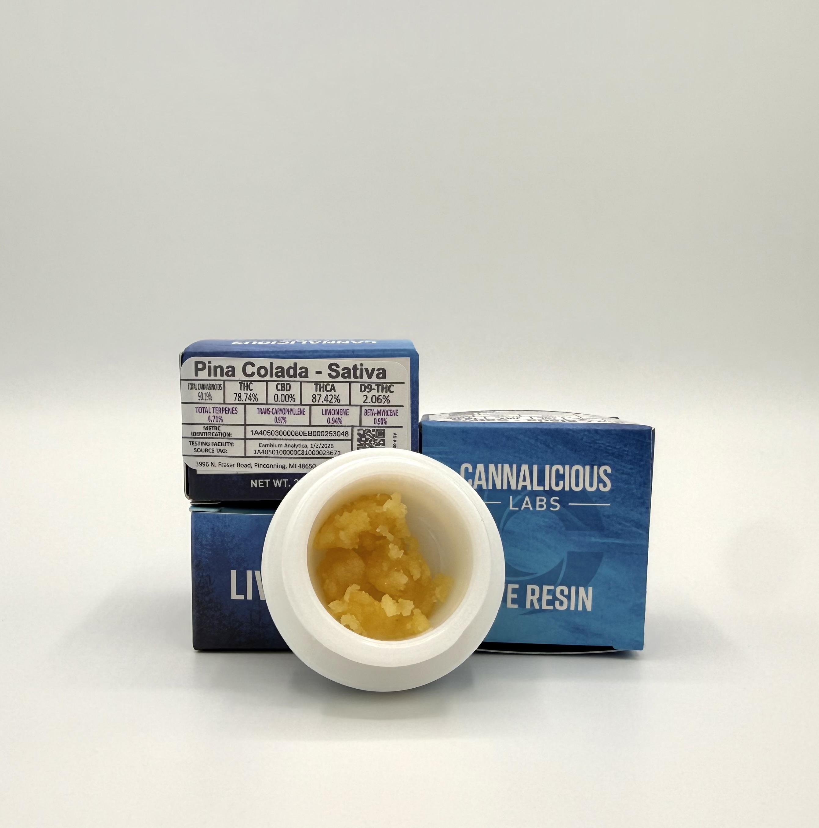 Cannalicious - PINA COLADA 2G LIVE RESIN