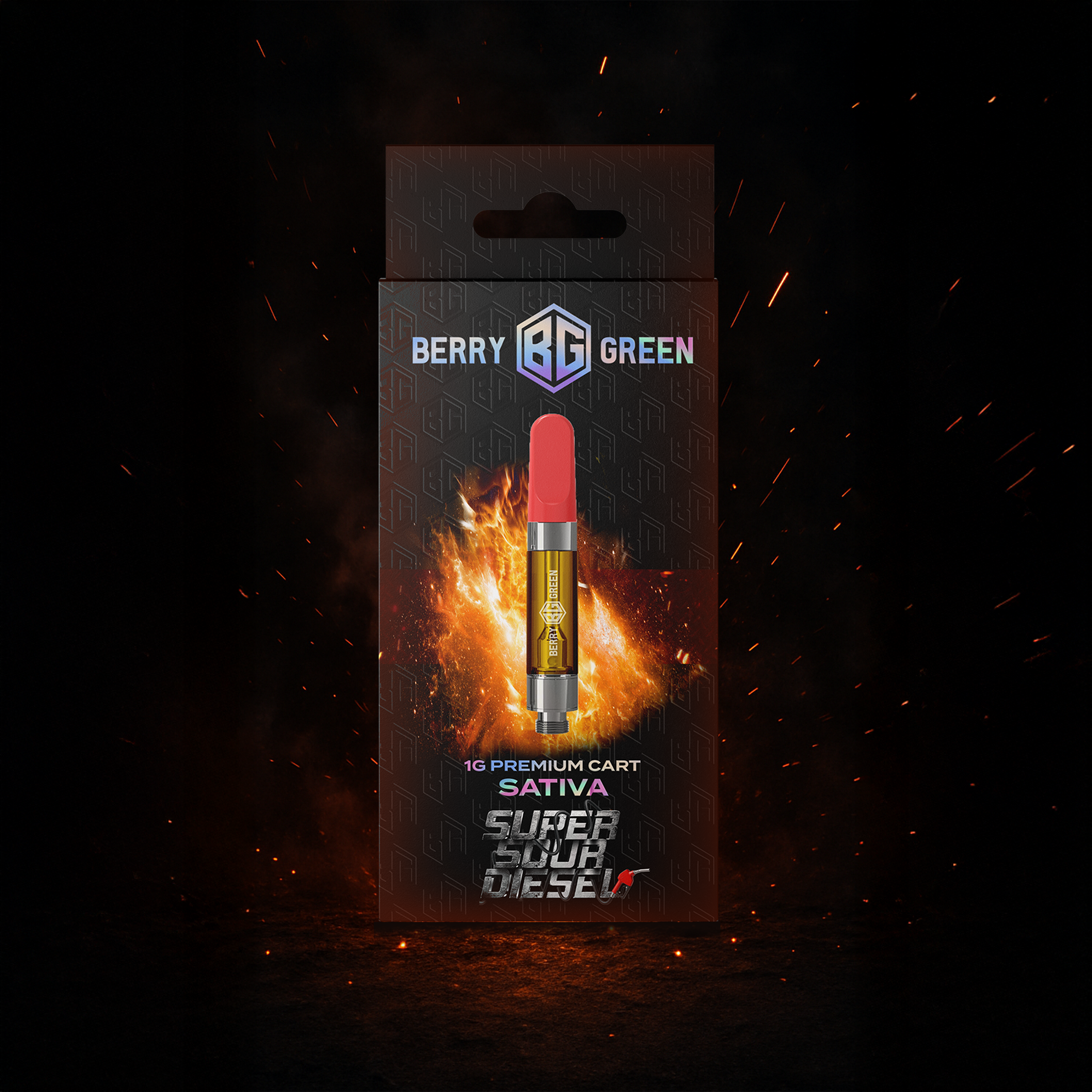 Berry green - Super Sour Diesel 1G cart Main Image