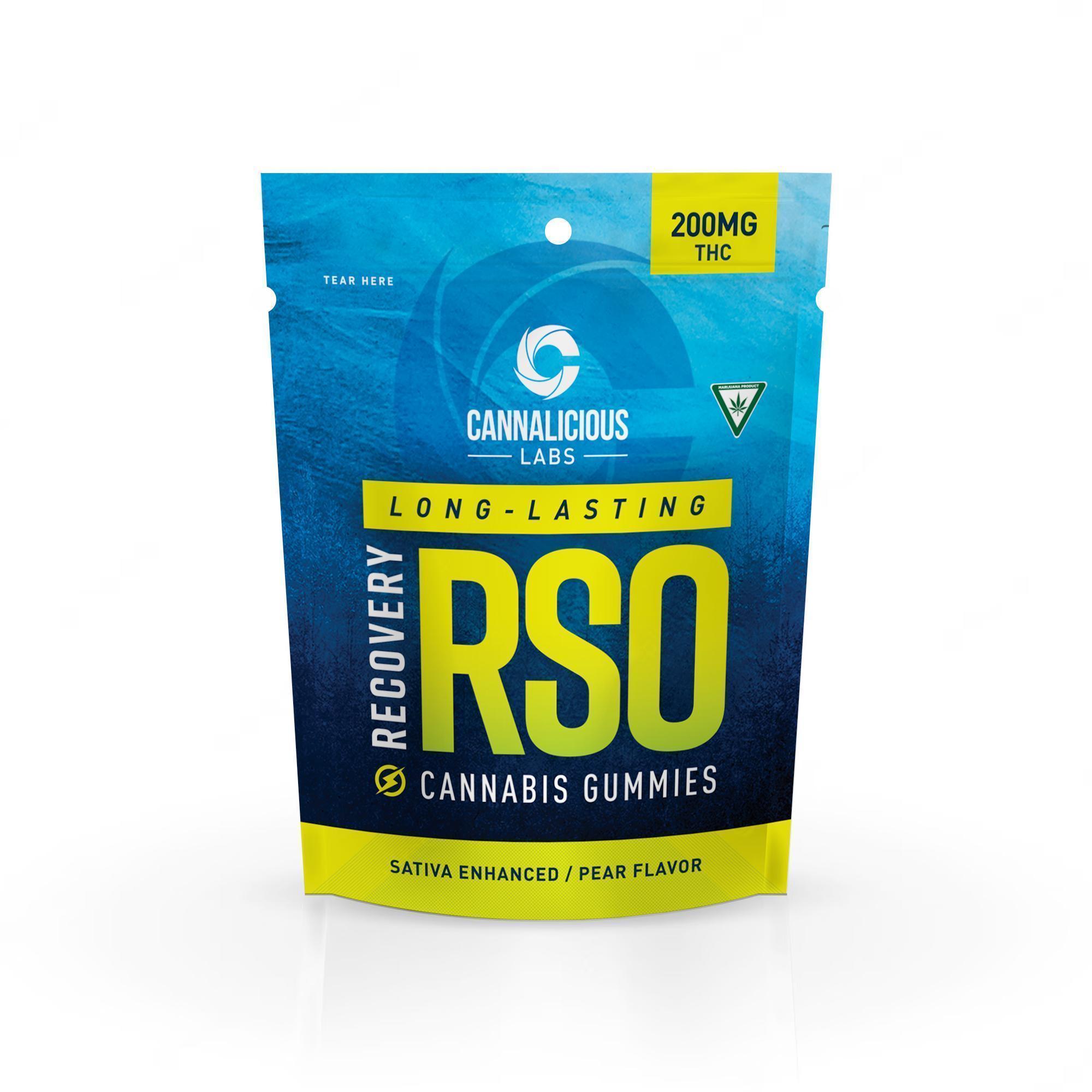 Cannalicious - RSO RECOVERY GUMMY - PEAR 200MG