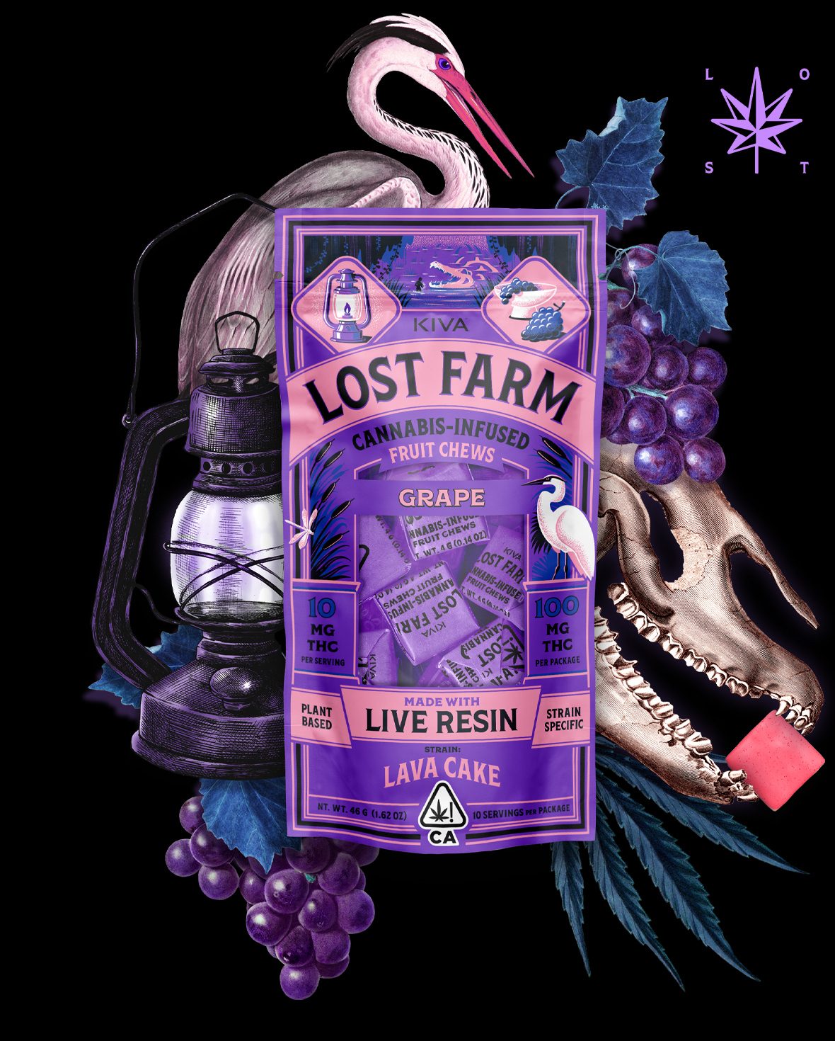 Lost Farm- Grape 200mg
