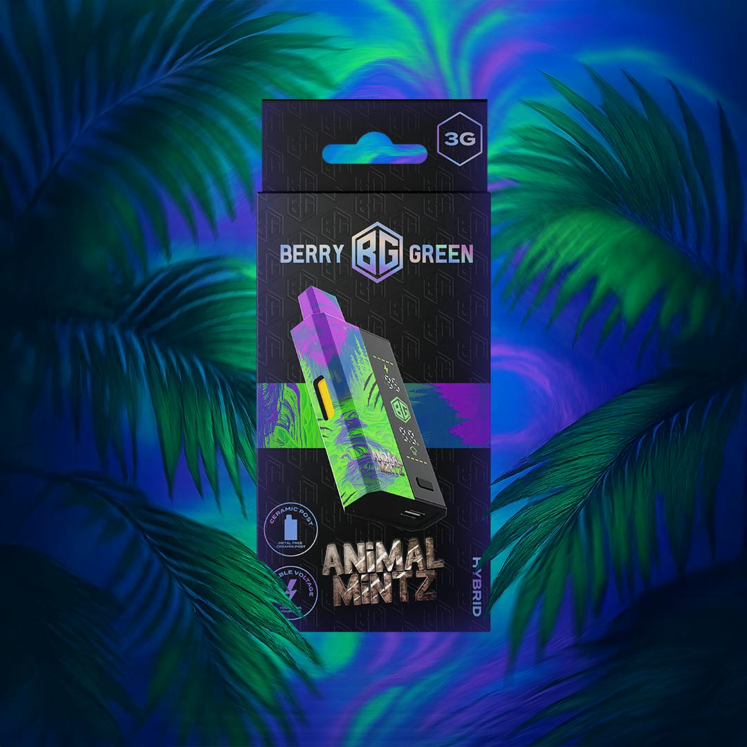 Berry green - ANIMAL MINTS 3G DISPOSABLE Main Image