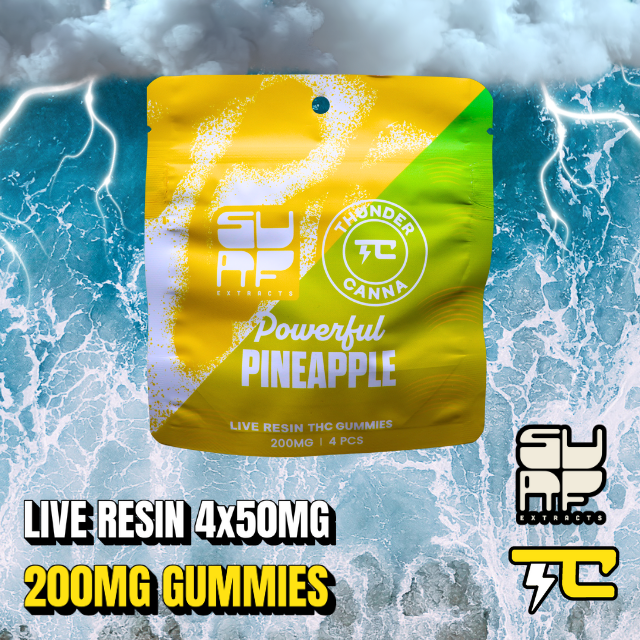 Thunder canna - PINEAPPLE LIVE RESIN 4 X 50MG - 200MG