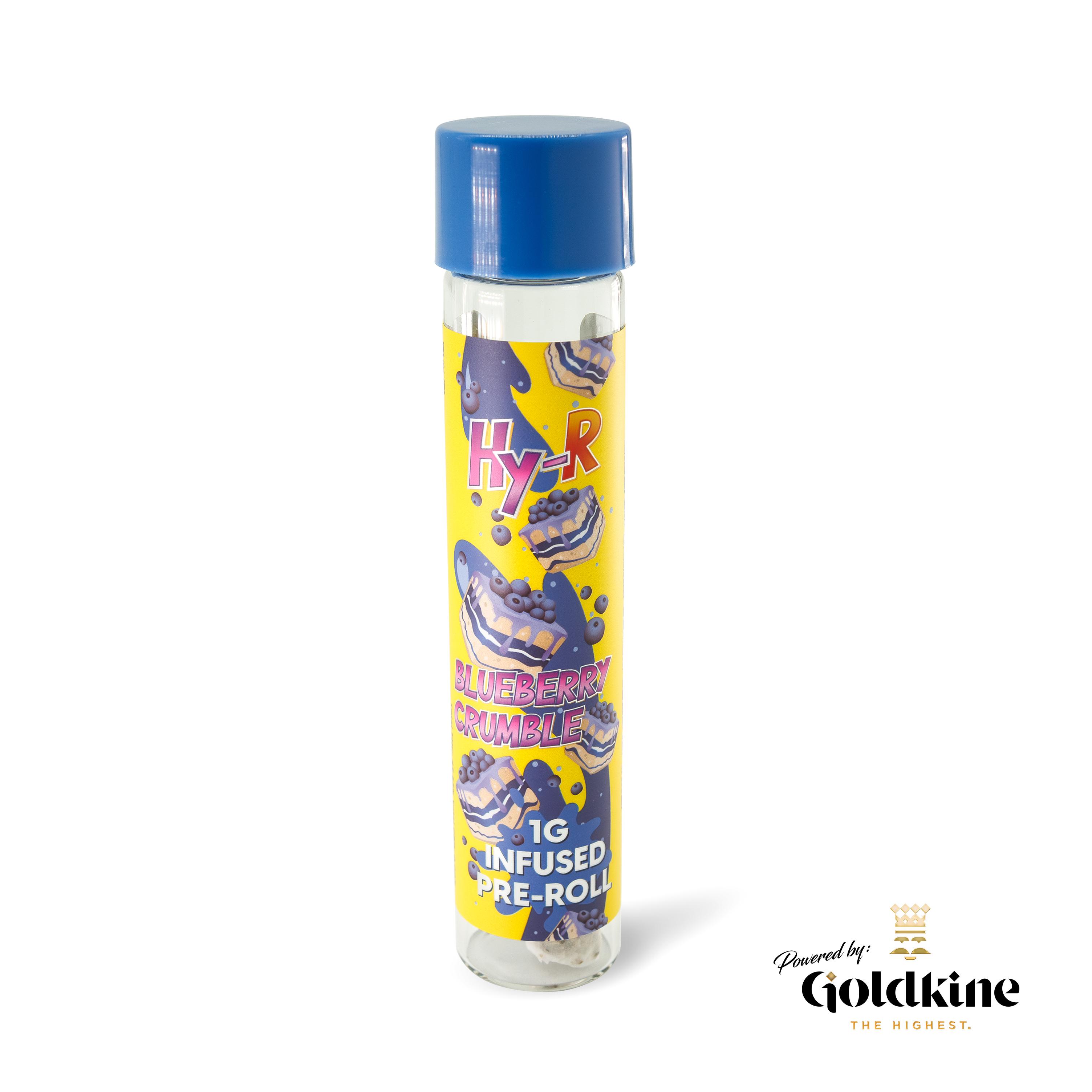 Hy-r - BLUEBERRY CRUMBLE 1G INFUSED PRE ROLL