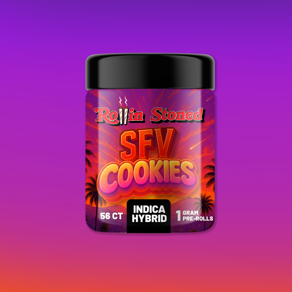 ROLLIN STONED - SFV COOKIES 56PK 1G PREROLLS