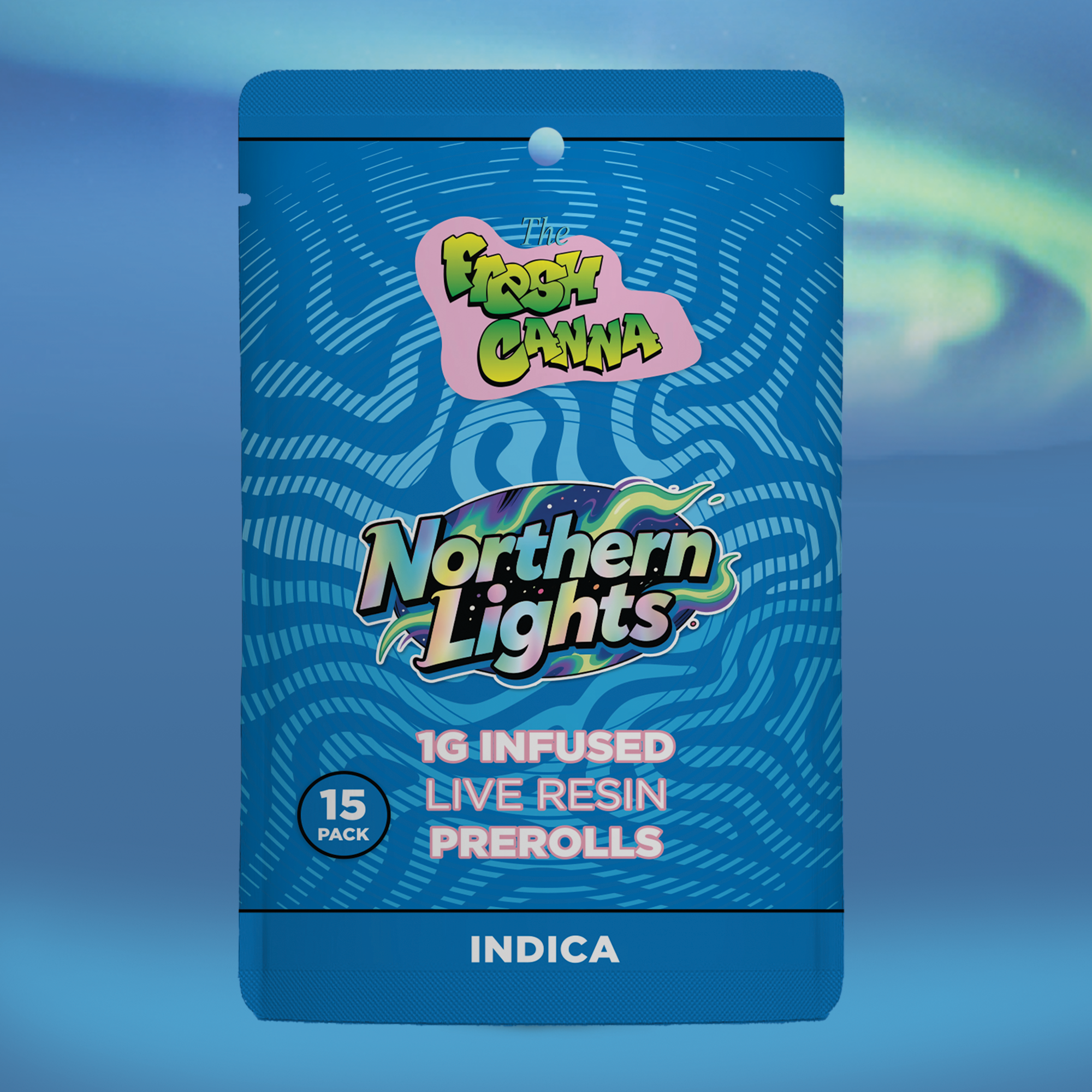 NORTHERN LIGHTS 15PK 1G LIVE RESIN INFUSED PREROLLS