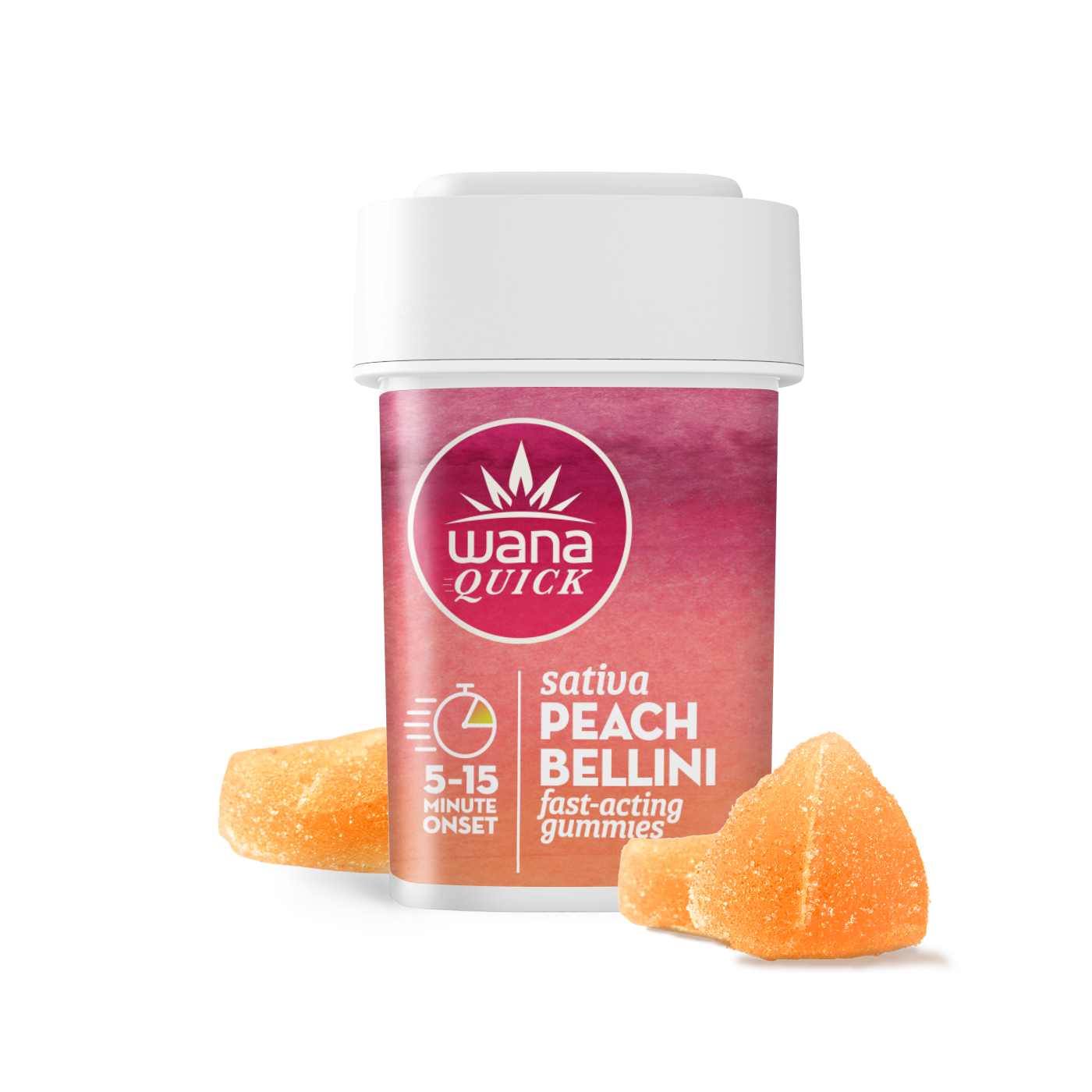 PEACH BELLINI QUICK GUMMIES - 200MG