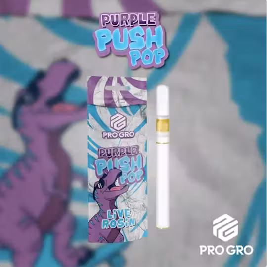 Pro gro - Purple Push Pop 0.5G LIVE ROSIN DISPOSABLE Main Image