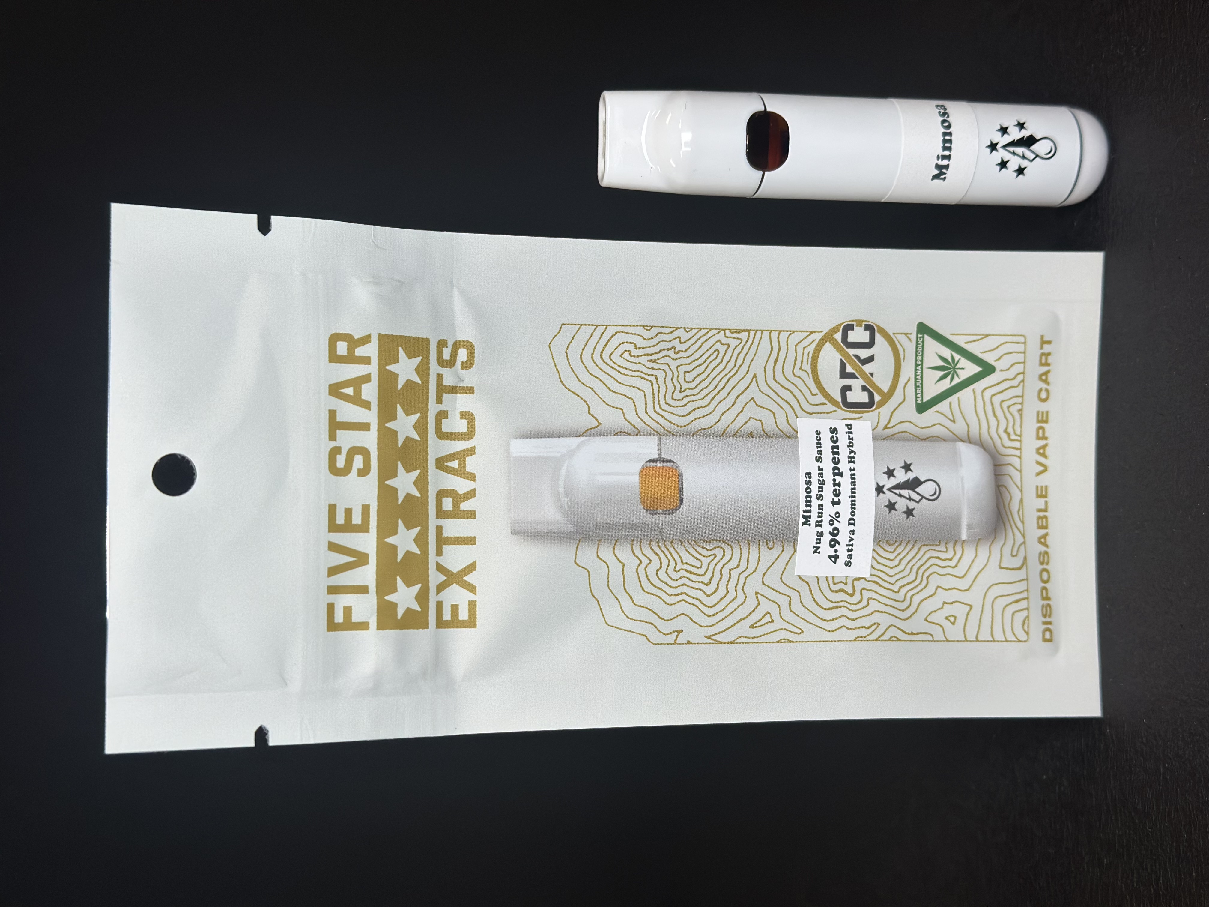 True north - MIMOSA NUG RUN SUGAR SAUCE 1G DISPOSABLE Main Image