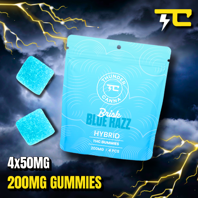 Thunder canna - BLUE RAZZ 4 X 50MG - 200MG
