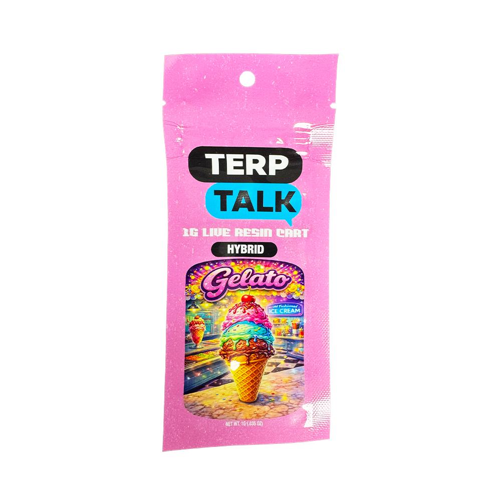 Terp talk - TERP TALK LIVE RESIN 1G VAPE CART - GELATO