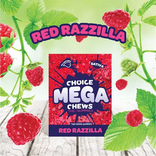 Choice - MEGA CHEW (2PK) RED RAZZILLA (SATIVA) Main Image