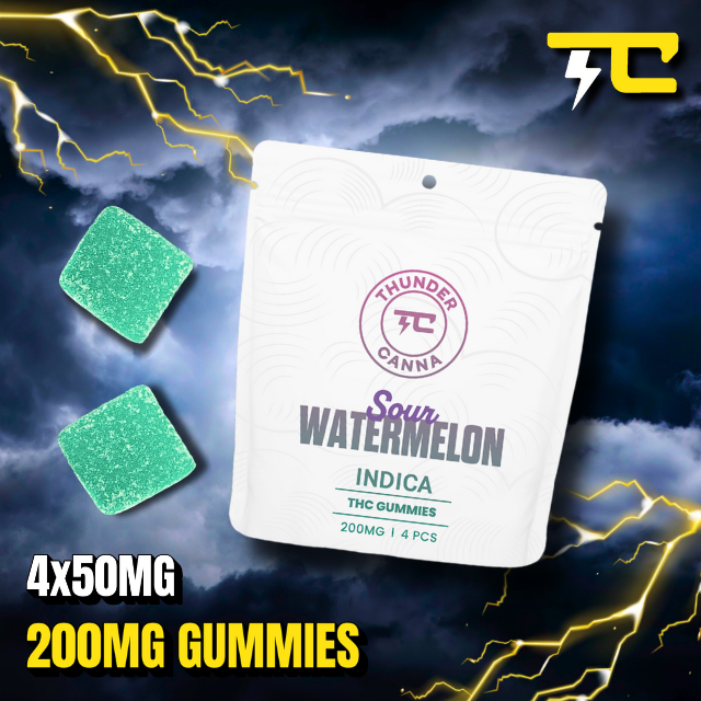 Thunder canna - SOUR WATERMELON 4 X 50MG - 200MG Main Image