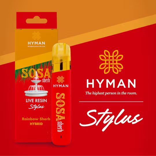 Hyman - SOSA SHERB 1G LIVE RESIN STYLUS DISPOSABLE VAPE Main Image