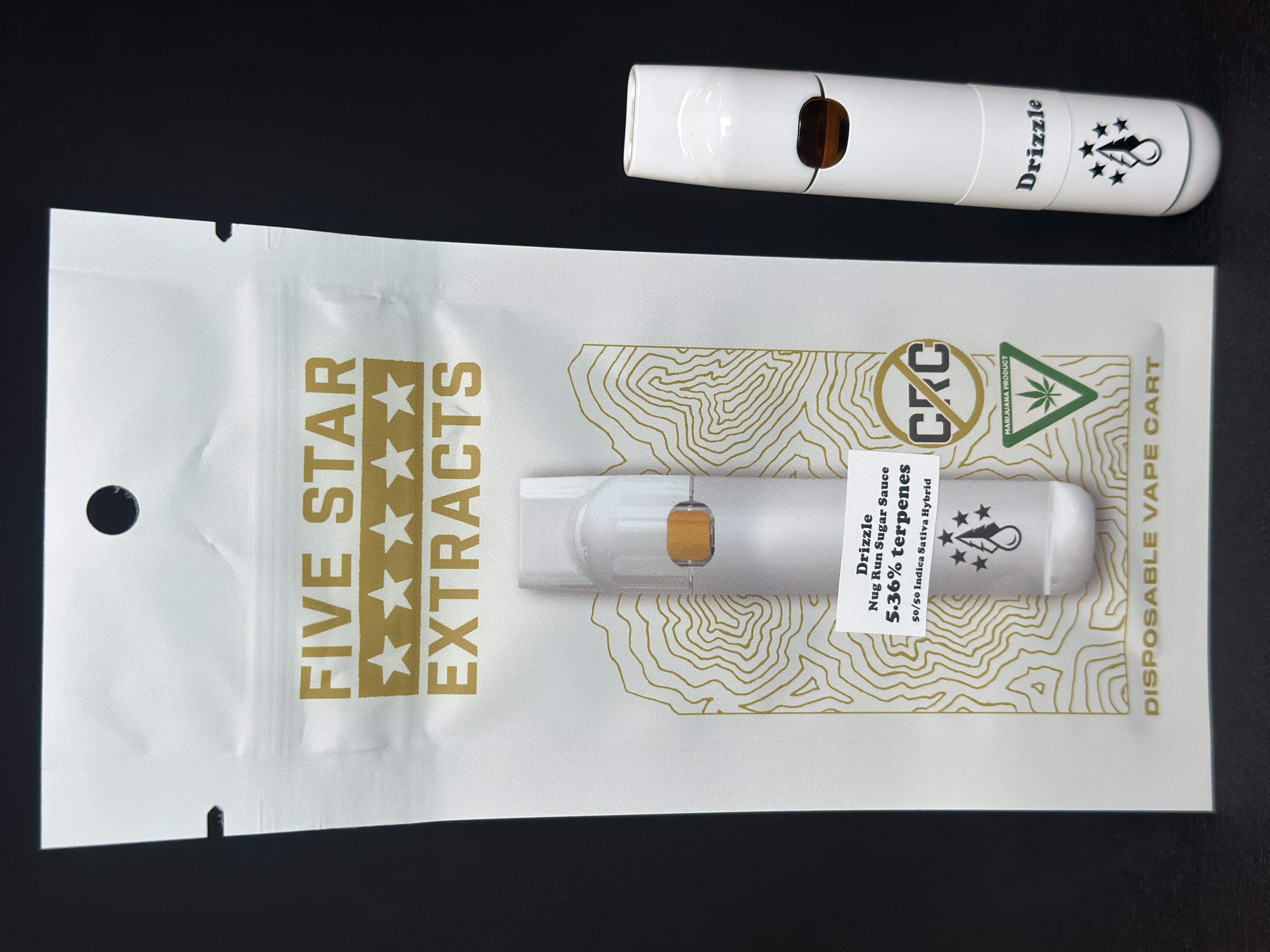 DRIZZLE NUG RUN SUGAR SAUCE 1G DISPOSABLE