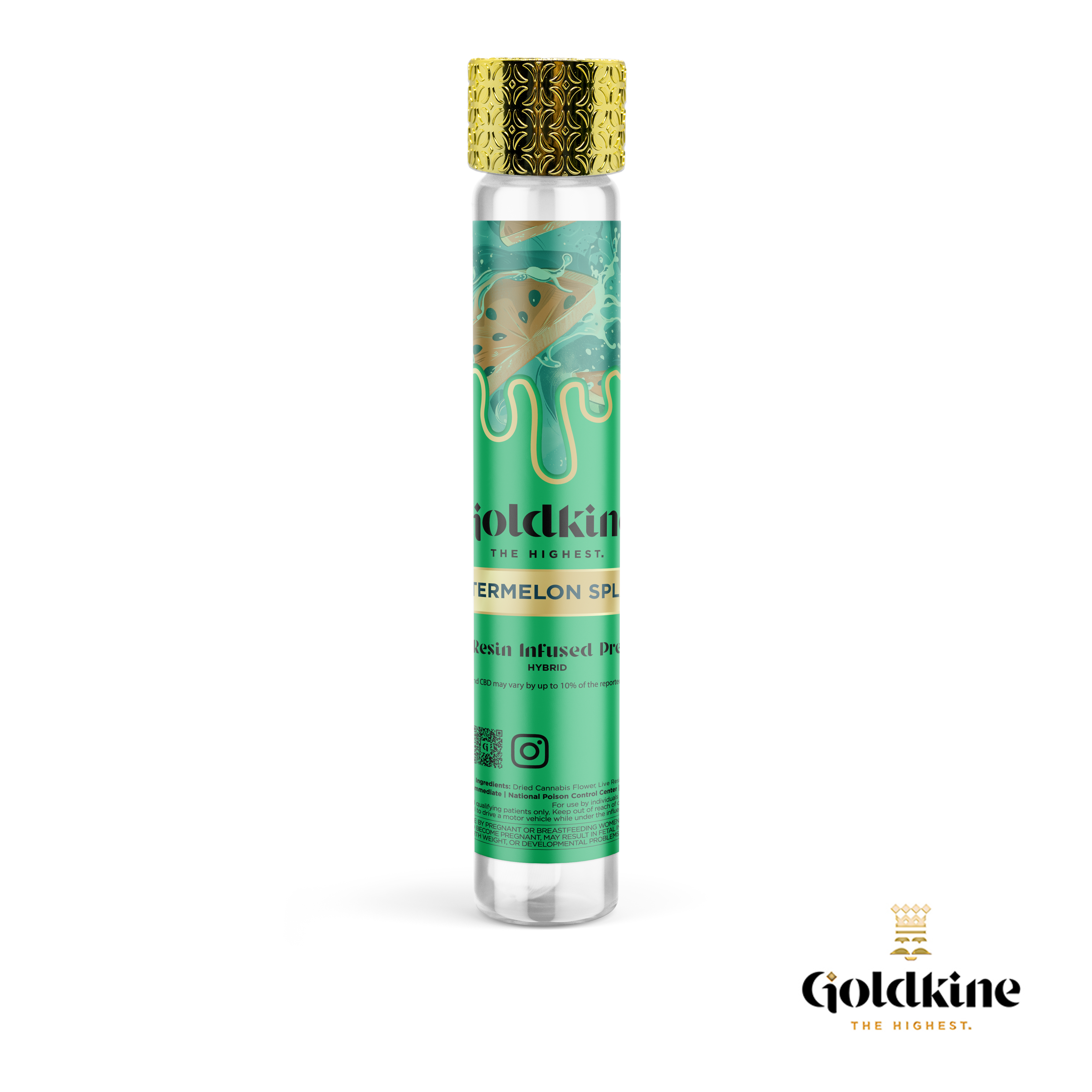 Goldkine - WATERMELON SPLASH 1G INFUSED PREROLL