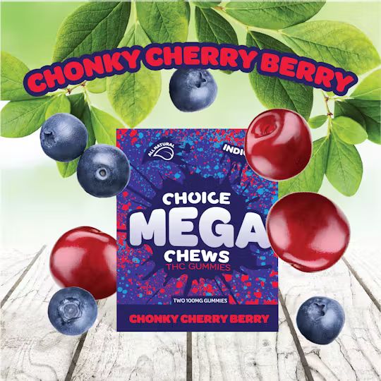MEGA CHEW (2PK) CHONKY CHERRY BERRY (INDICA)