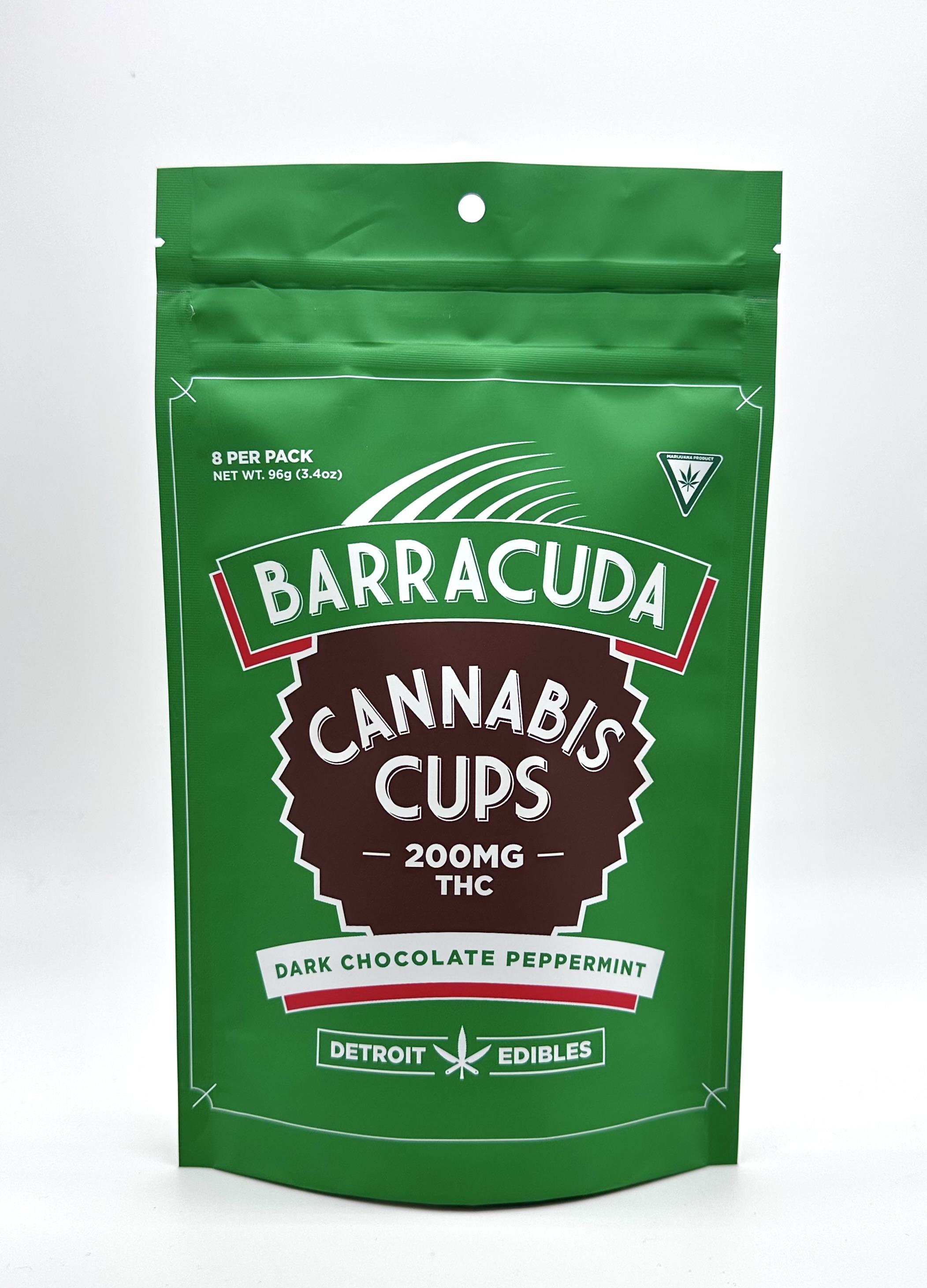 DARK CHOCOLATE PEPPERMINT CUPS - 200MG THC