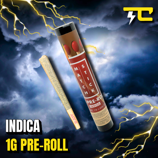 Thunder canna - BLUEBERRY MUFFIN - MATCHSTICK 1G PRE-ROLL