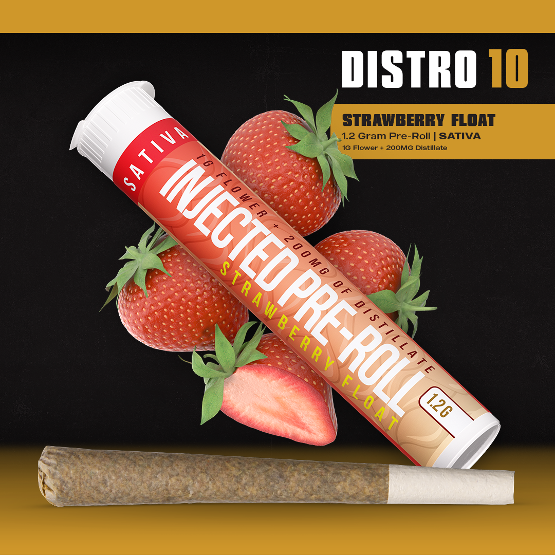Distro 10 - STRAWBERRY FLOAT 1.2G INFUSED PREROLL