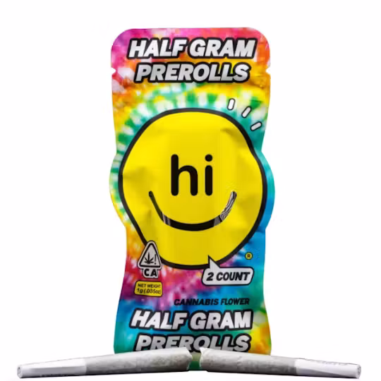HI CANNA INFUSED 2PCK PRE-ROLL- STRAWNANA HAZE