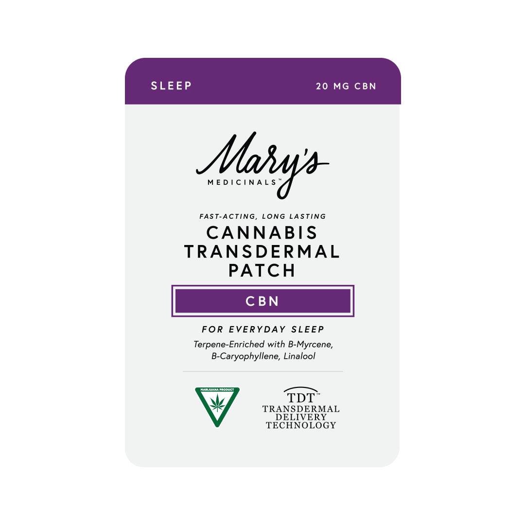 Mary's medicinals - SLEEP TRANSDERMAL CBN PATCH (20MG CBN)