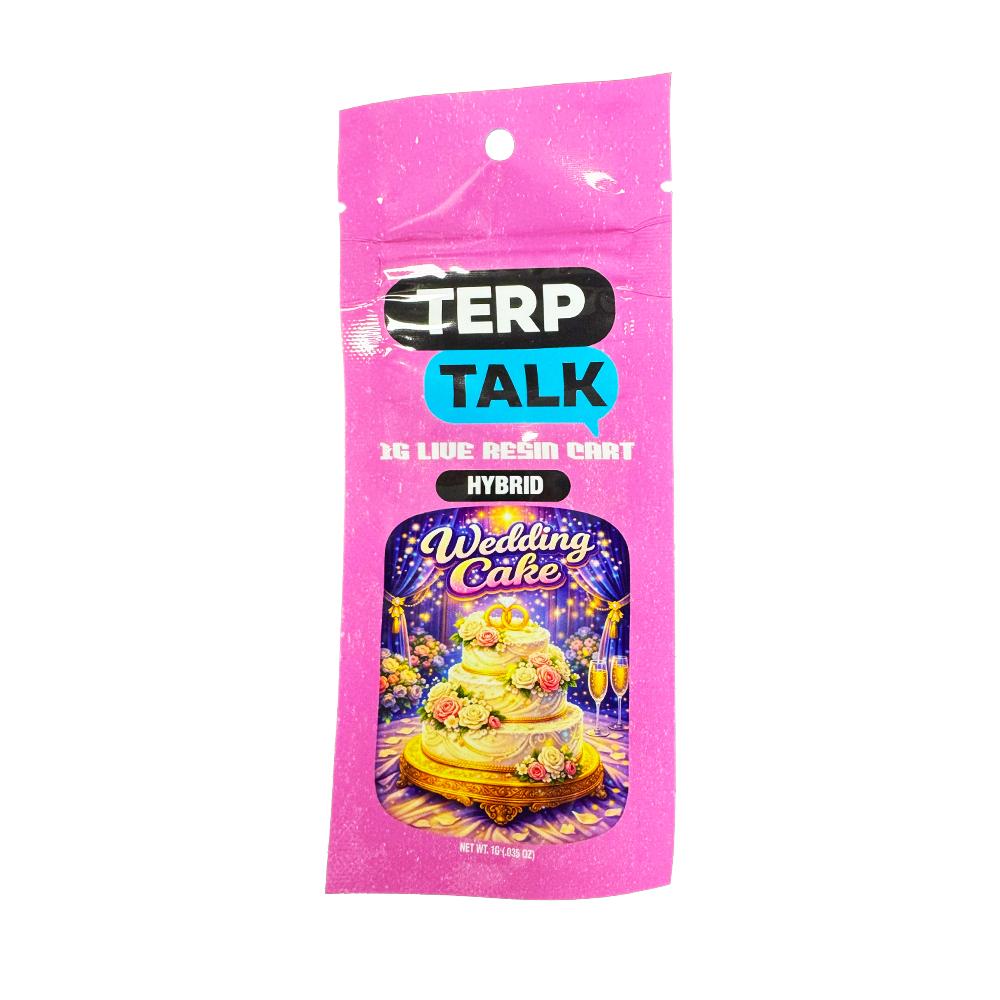Terp talk - TERP TALK LIVE RESIN 1G VAPE CART - WEDDING CAKE