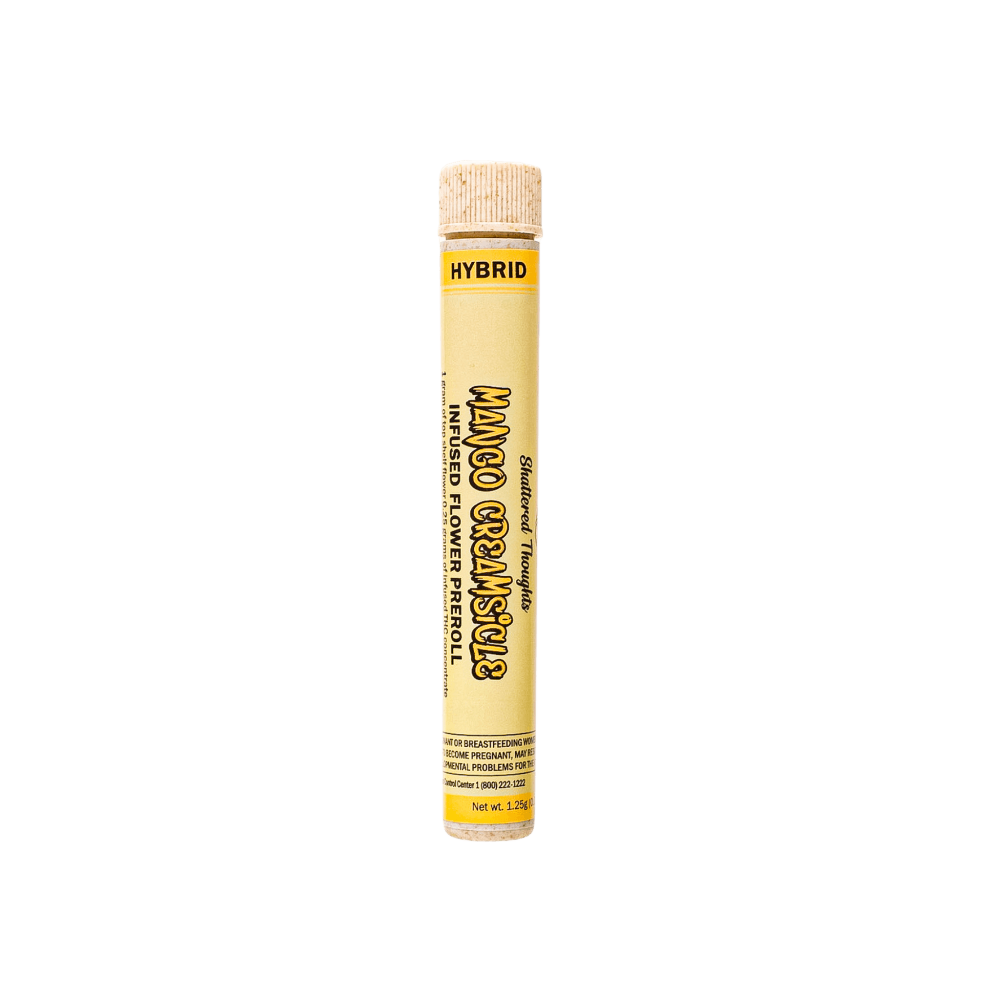 Shattered thoughts - MANGO CREAMSICLE 1.25G INFUSED PREROLL - HYBRID Main Image