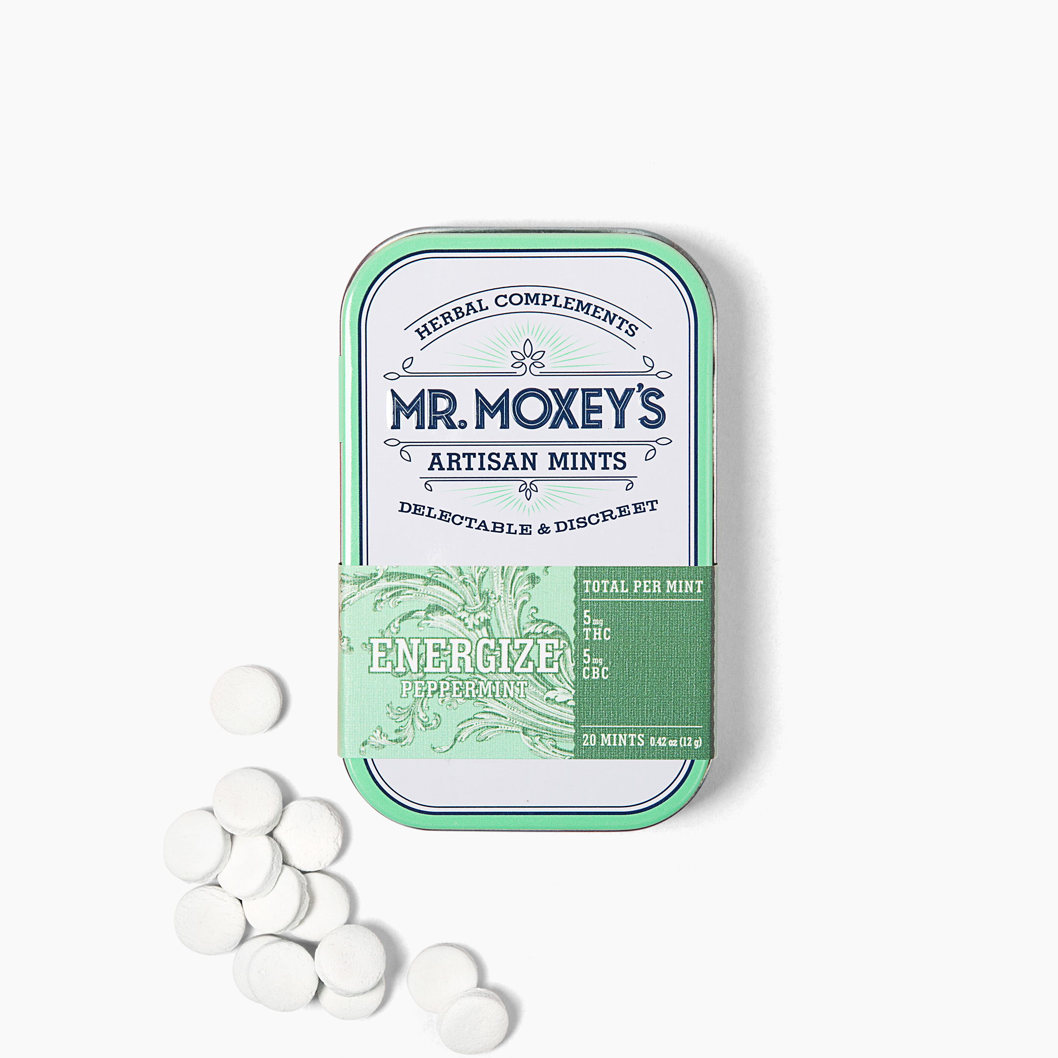 PEPPERMINT MINT | ENERGIZE | 1:1 THC:CBC | 20PK - 100mg | Edibles