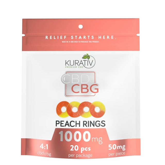 CBD:CBG PEACH RINGS 1000MG – Premium Cannabis Products Near Me