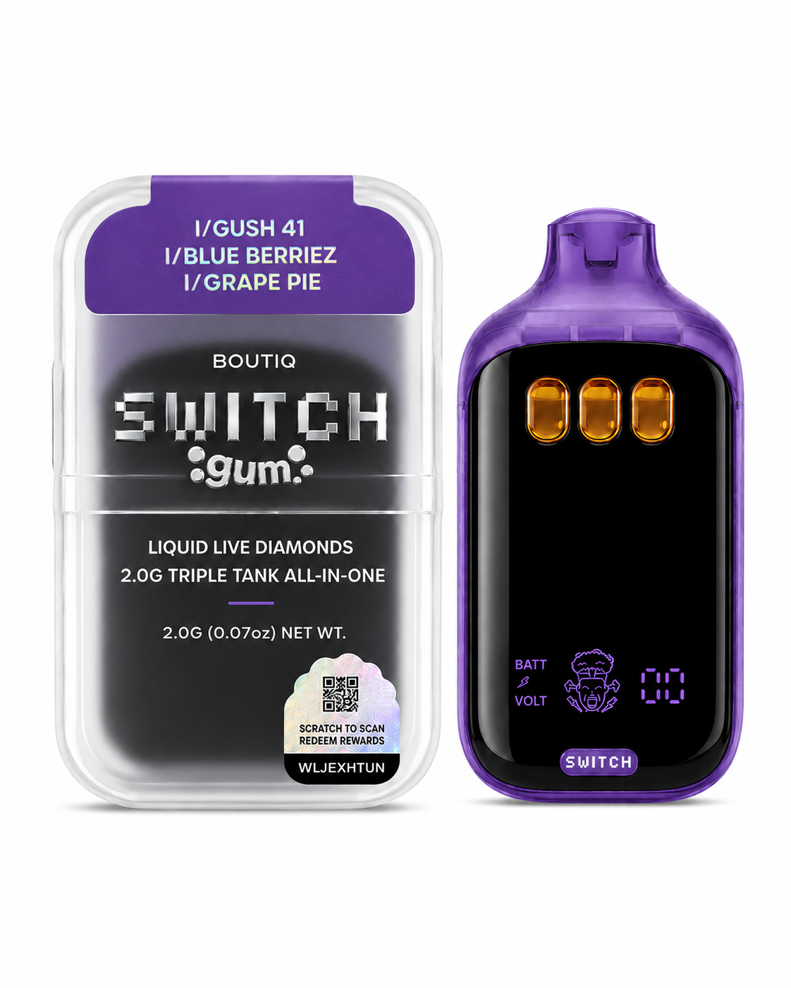 SWITCH AIO GUSH 41/BLUE BERRIEZ/GRAPE PIE 2G