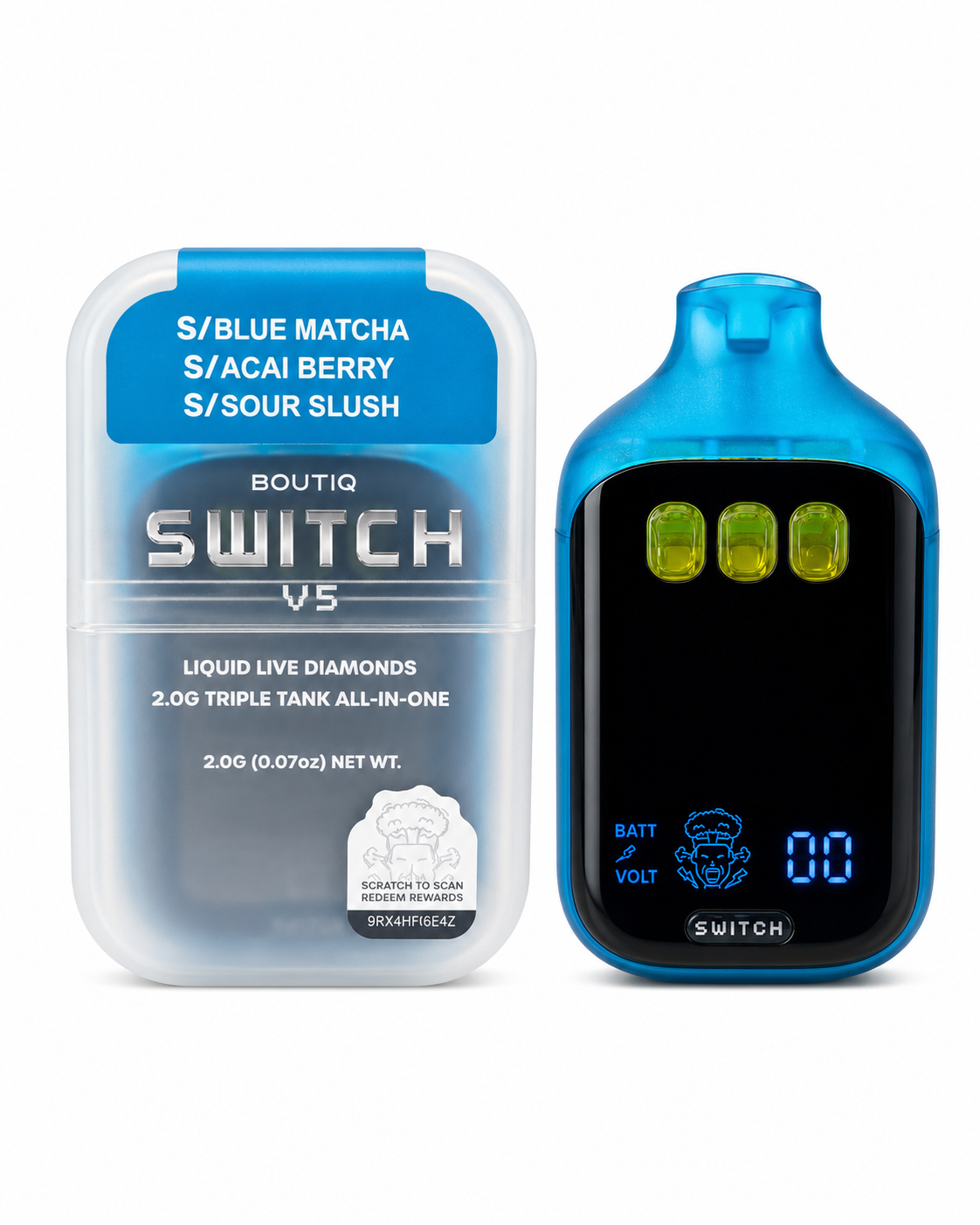 SWITCH AIO BLUE MATCHA/ACAI BERRY/SOUR SLUSH 2G – Premium Cannabis ...