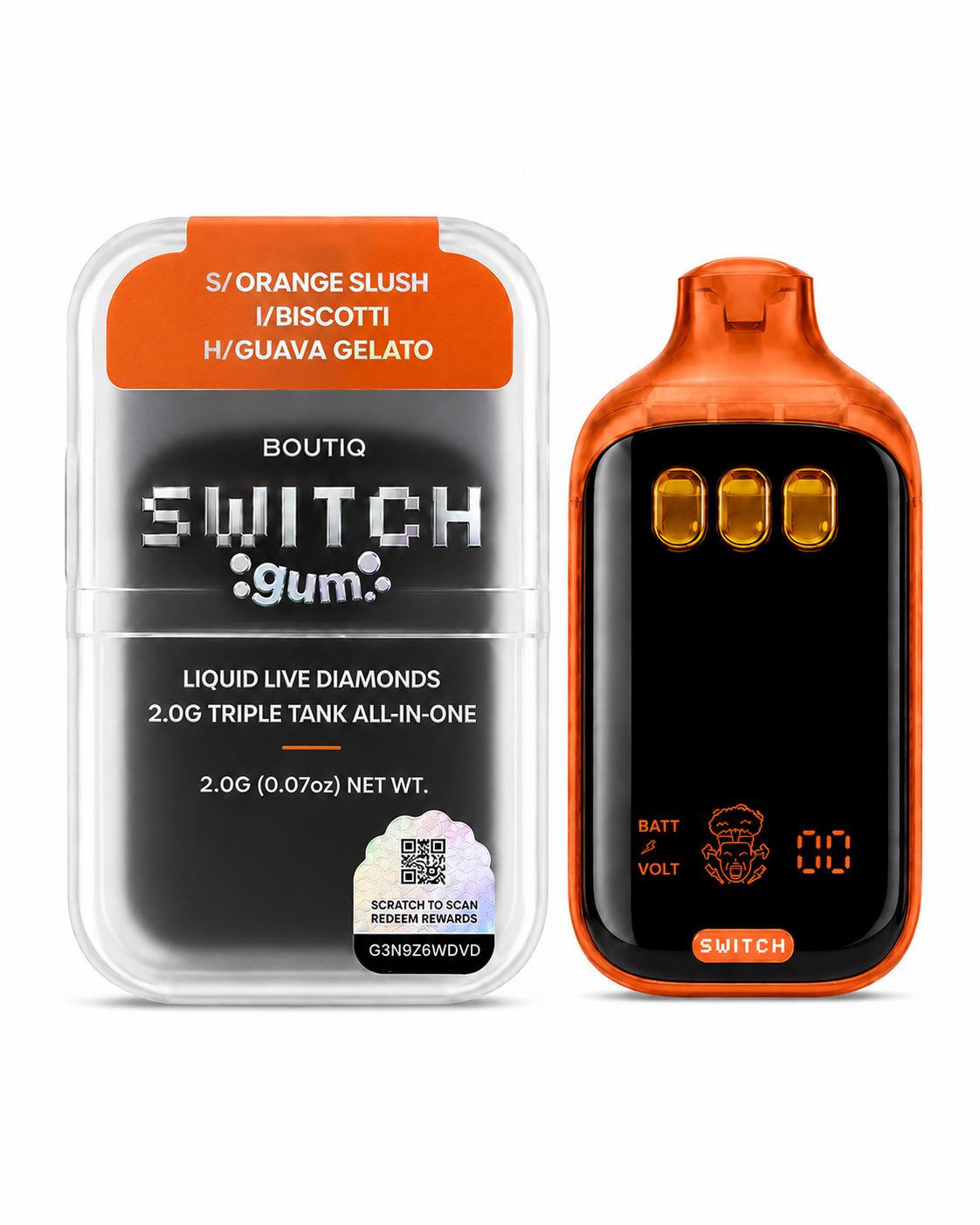 SWITCH AIO ORANGE SLUSH/BISCOTTI/GUAVA GELATO 2G