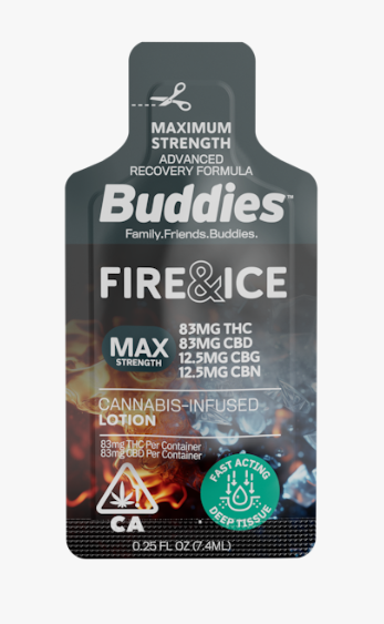  0.25oz Trial Size Fire & Ice Topical | Max Thc/cbd/cbg/cbn | 191mg