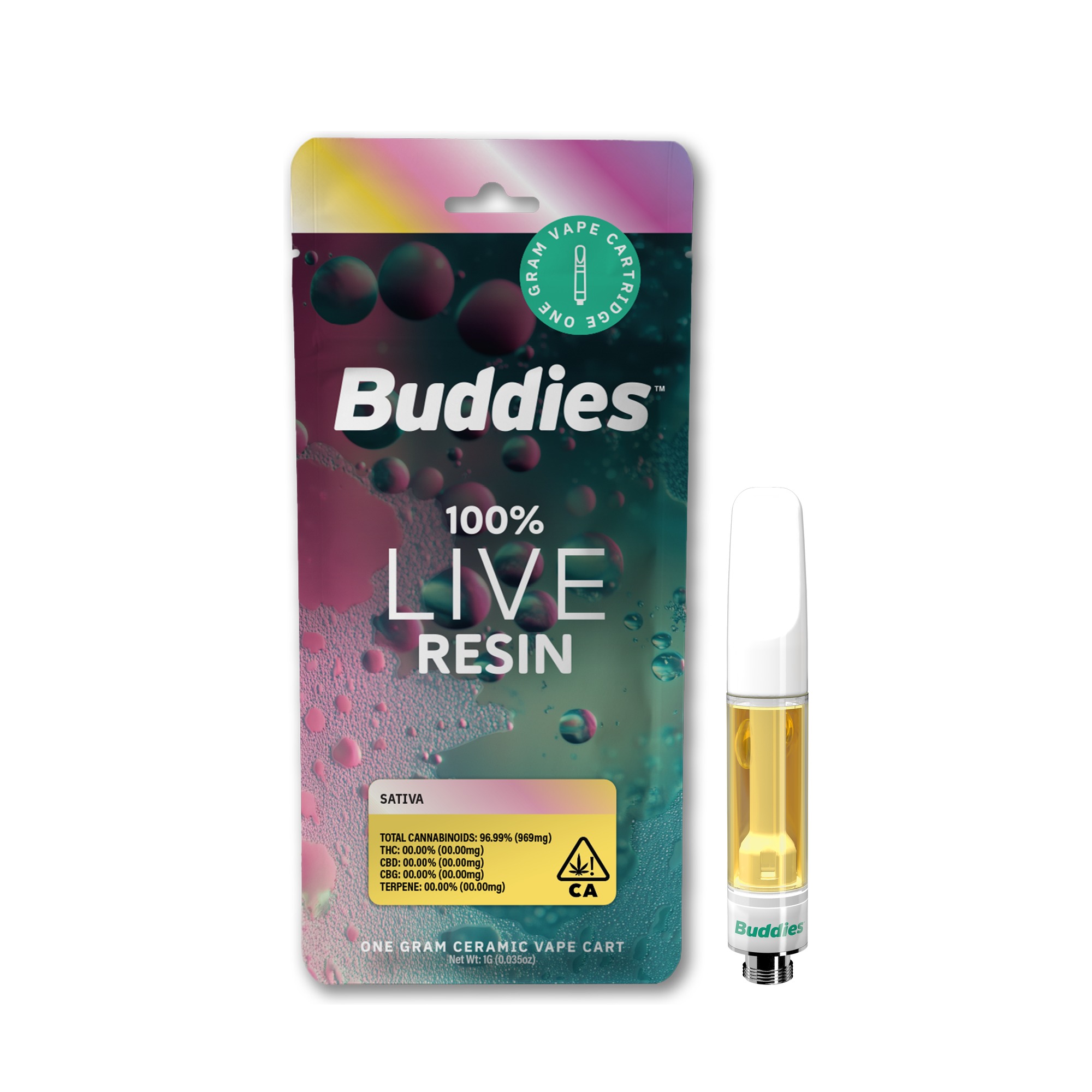 Buddies - 1G- BLAMMO- LIVE RESIN- CARTRIDGE Main Image