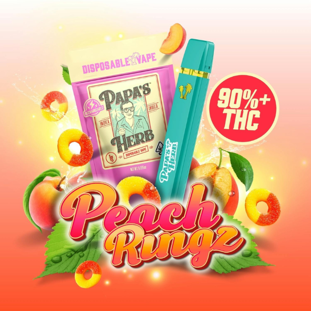 1G- PEACH RINGZ- DISPOSABLE