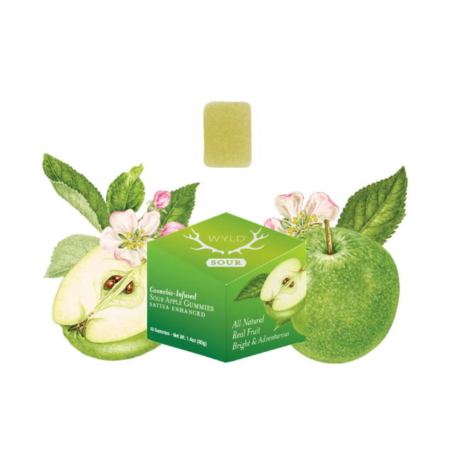 10CT- SOUR APPLE- GUMMIES