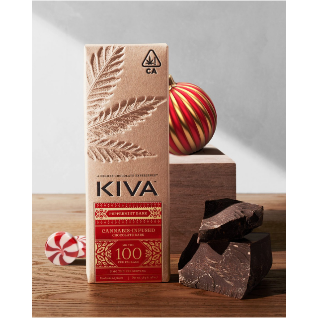 Kiva - PEPPERMINT BARK- CHOCOLATE- 100MG Main Image