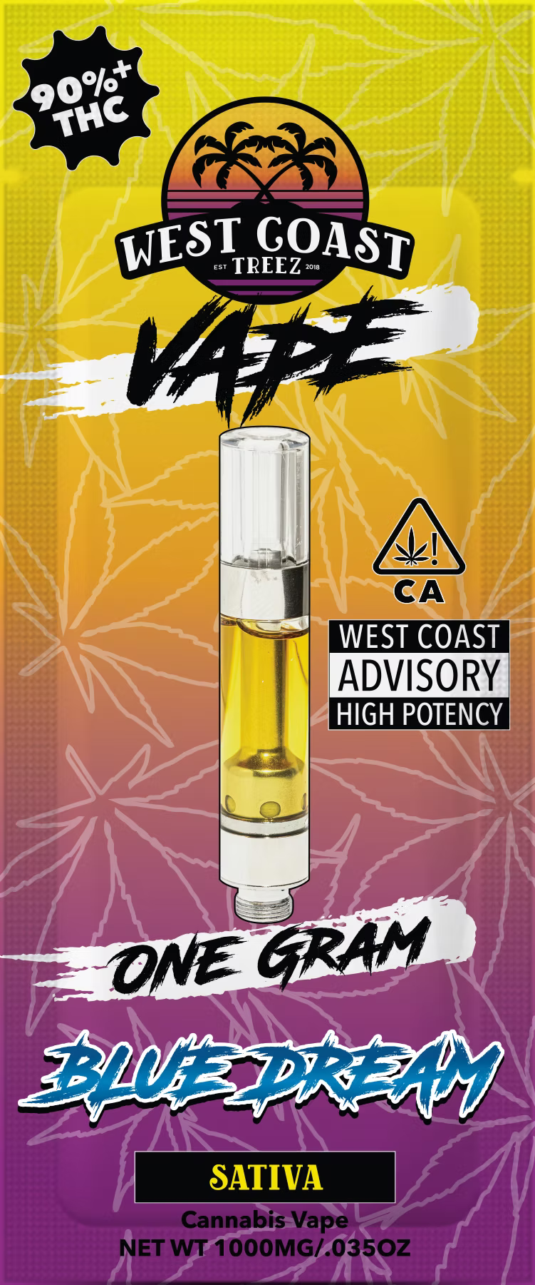 1G- BLUE DREAM- SATIVA- CARTRIDGE