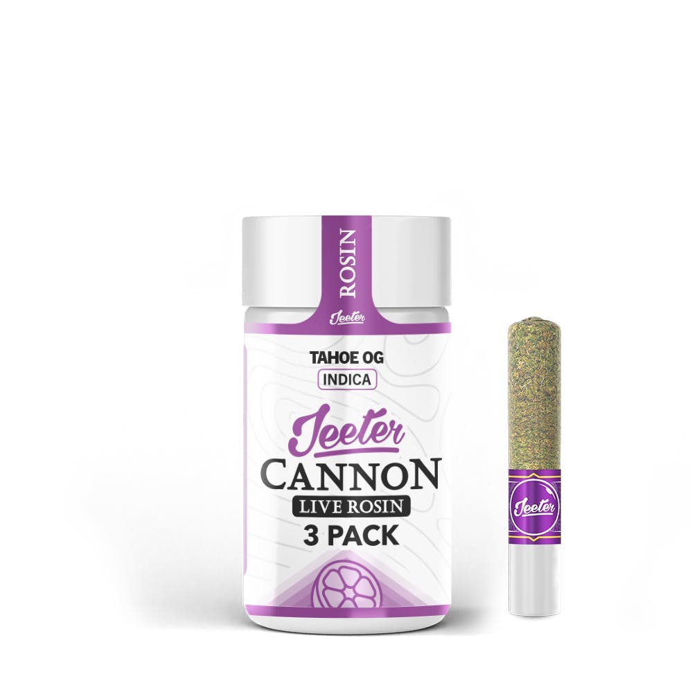 3PK- 0.5G- TAHOE OG - SOLVENTLESS INFUSED- CANNON