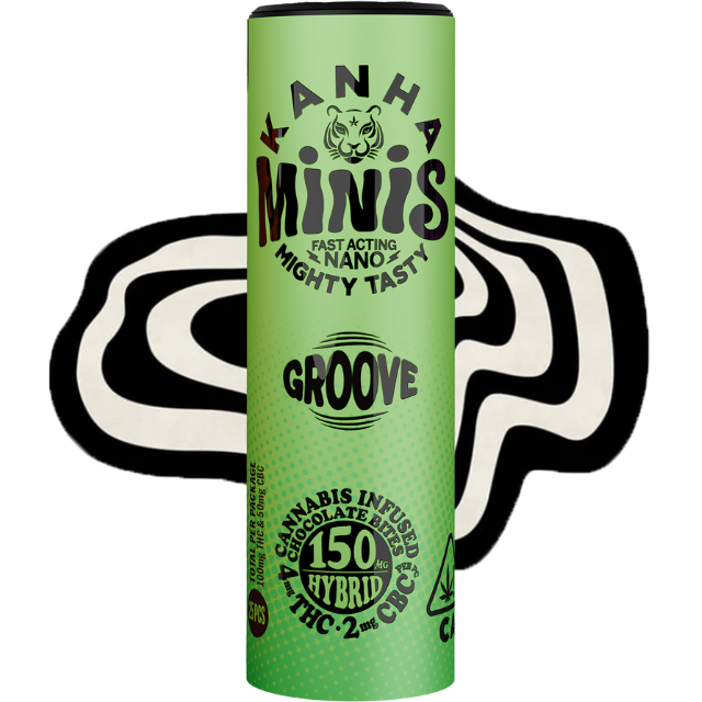 Kanha - 25CT- MINIS- GROOVE- 2:1- THC:CBC- CHOCOLATE BITES- NANO